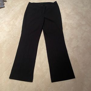 Professional Black Pinstriped Dress Pants Wide Leg